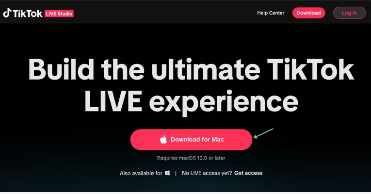 Downloading the TikTok desktop app