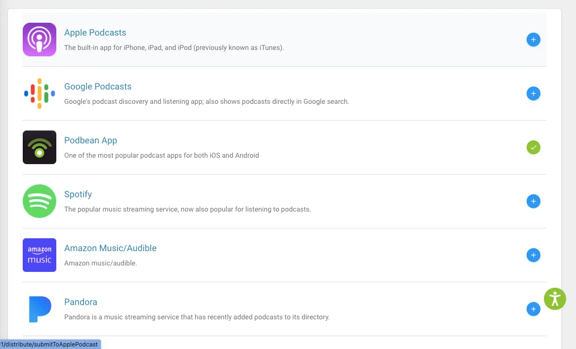 Podbean distribution