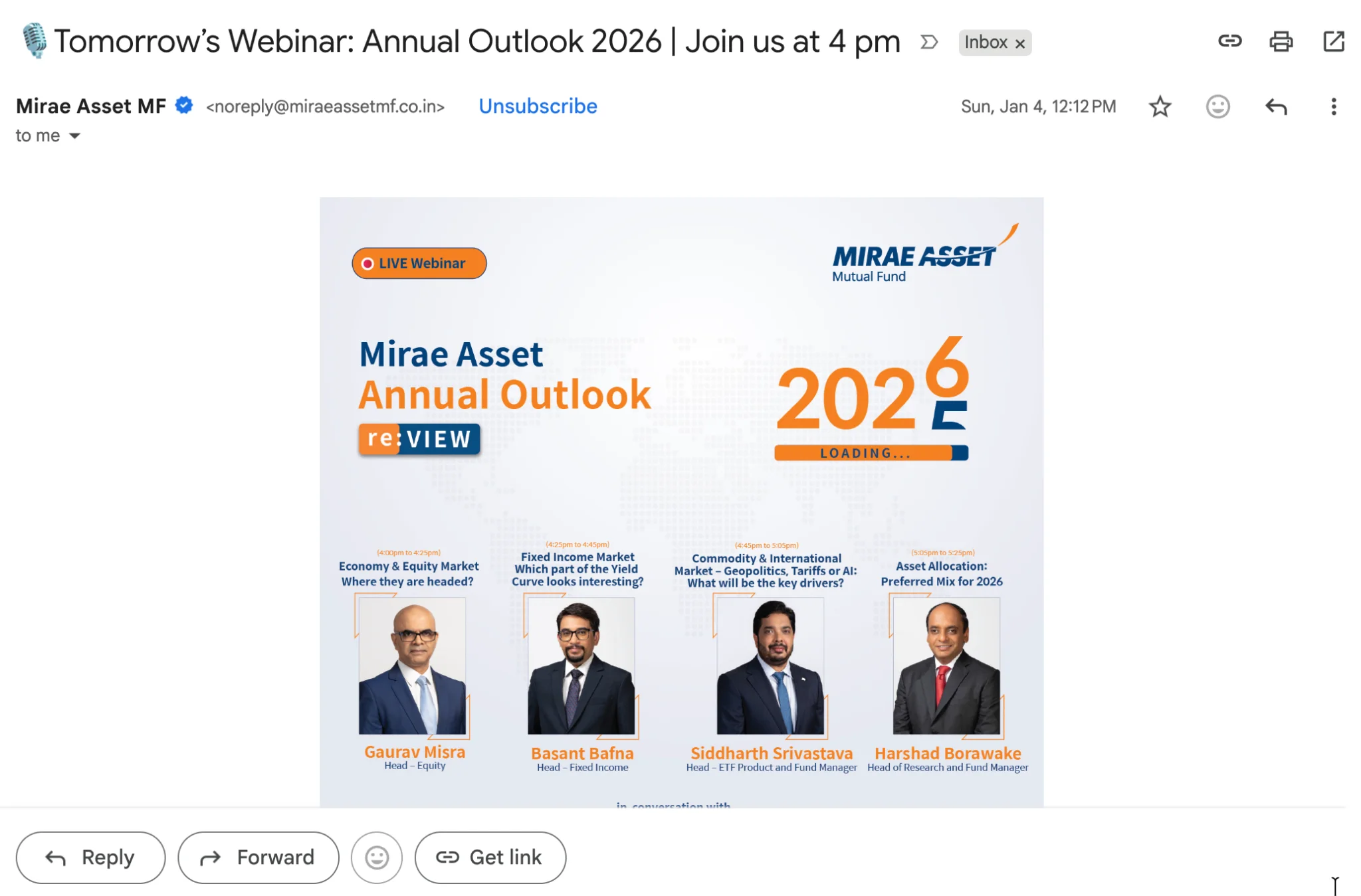 Webinar email marketing