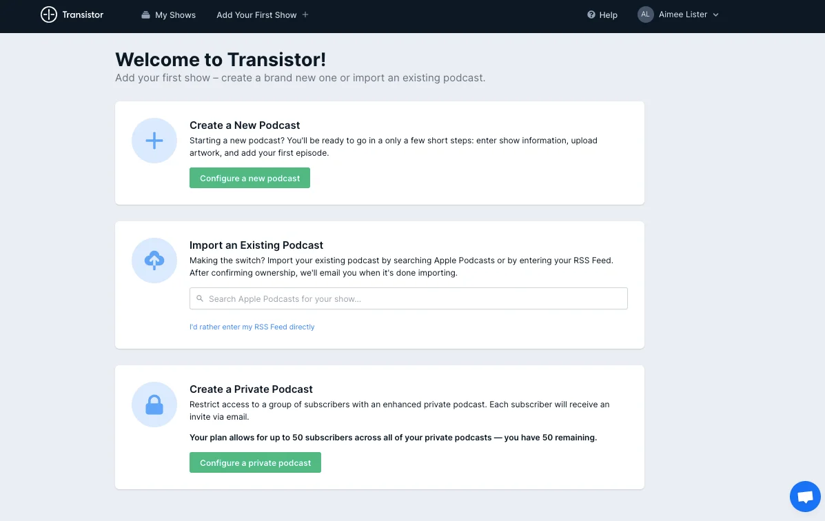 Migrating a podcast to Transistor.fm