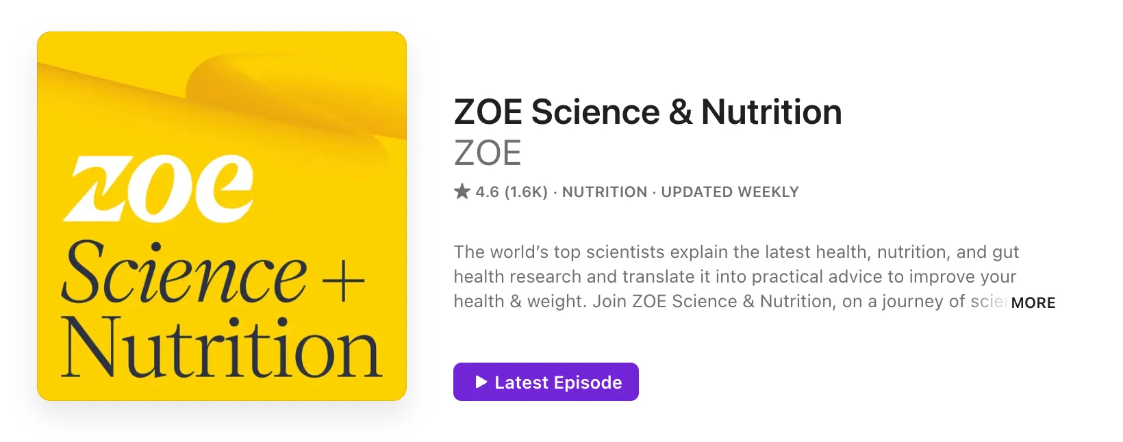 ZOE Science & Nutrition