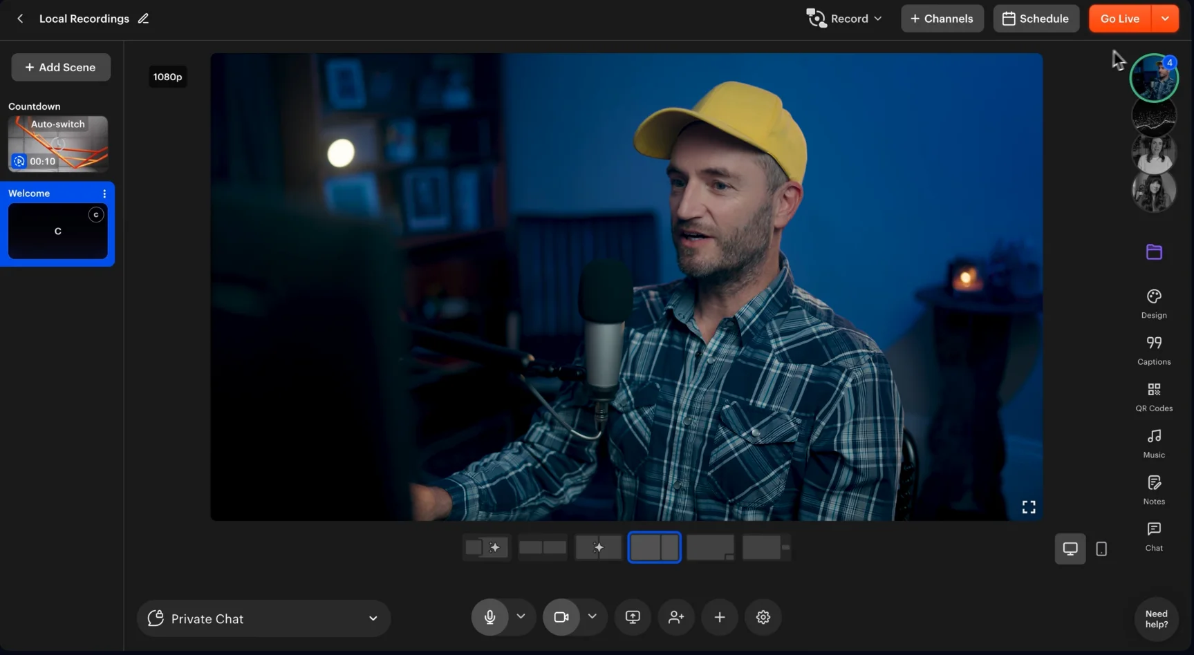 Restream local recording