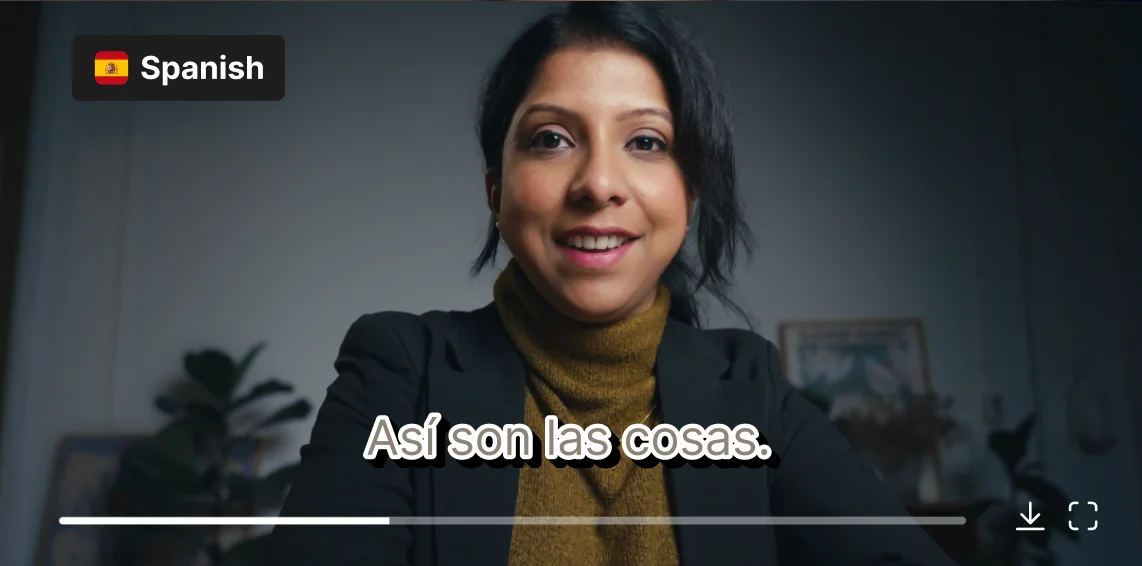 Generating subtitles for spanish videos