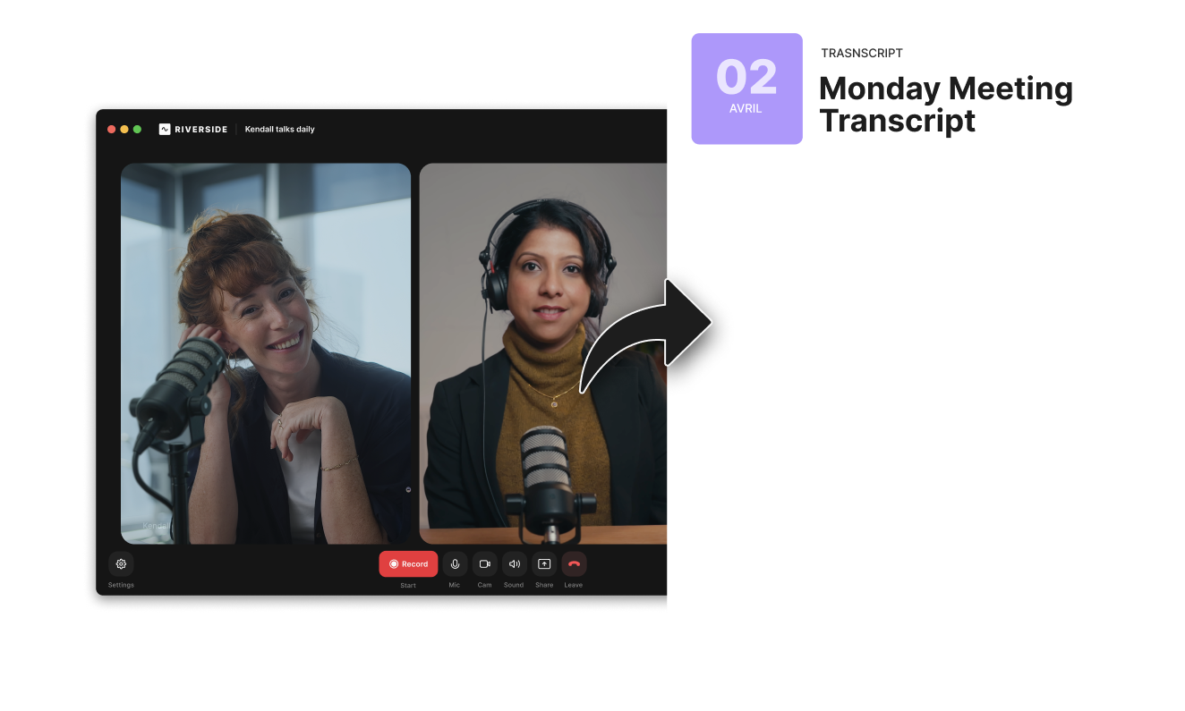 Transcribe meetings with Riverside thumbnail
