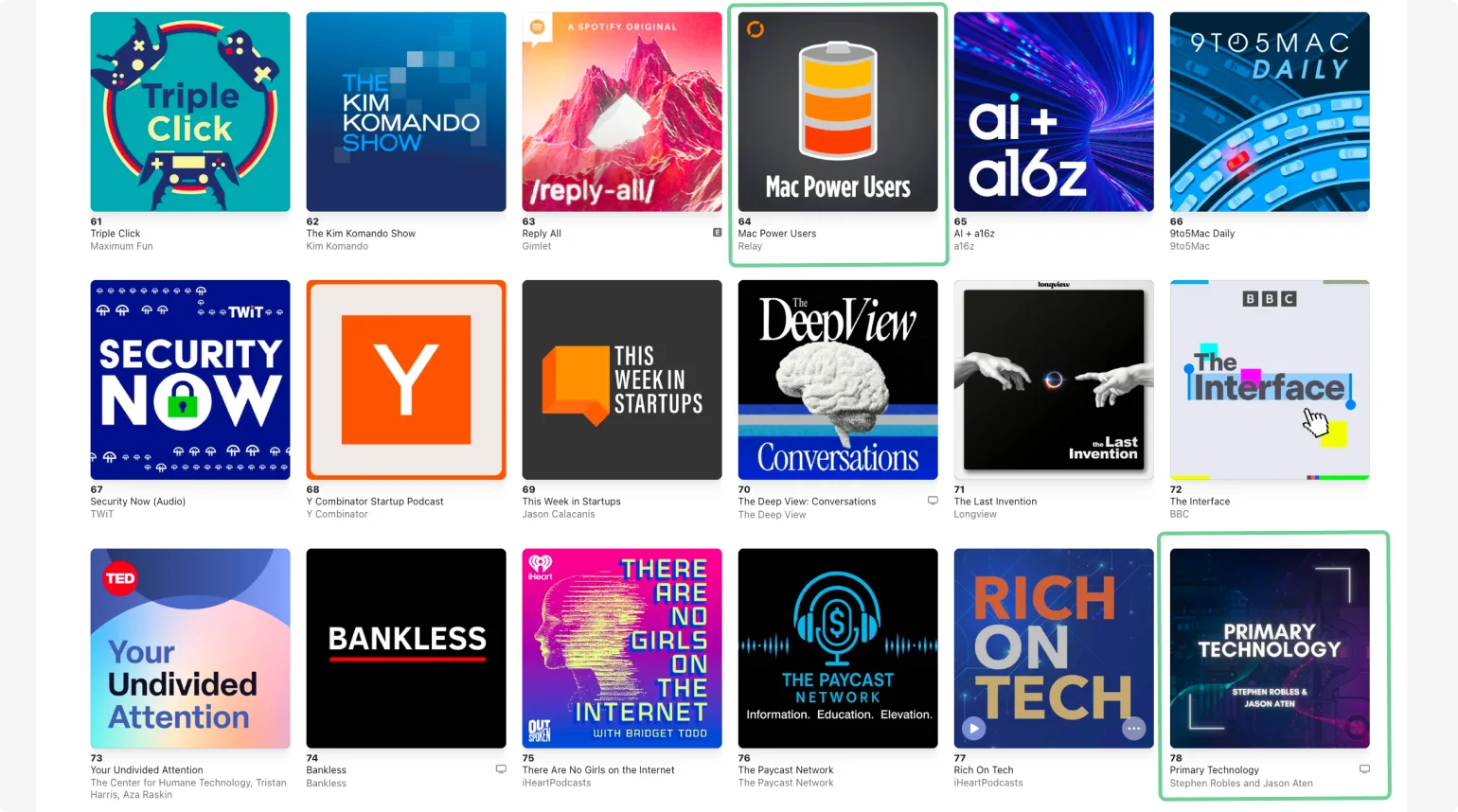 Top charts for Technology on Apple Podcasts