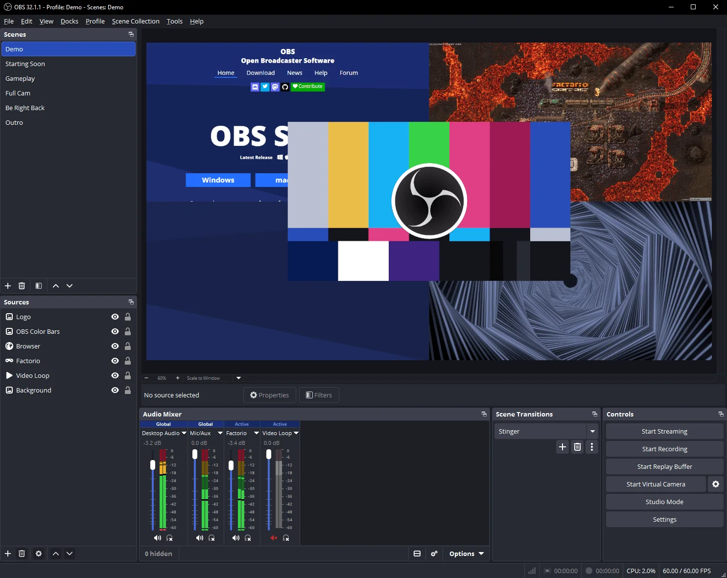 OBS interface
