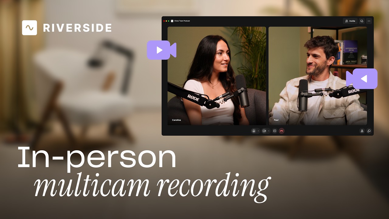 People talking in a comfy room at a podcast