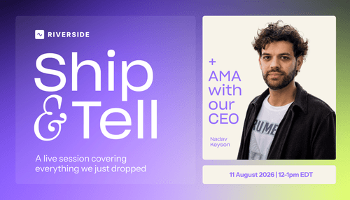 Ship & Tell: A live session covering everything we just dropped (+ live AMA with our CEO)