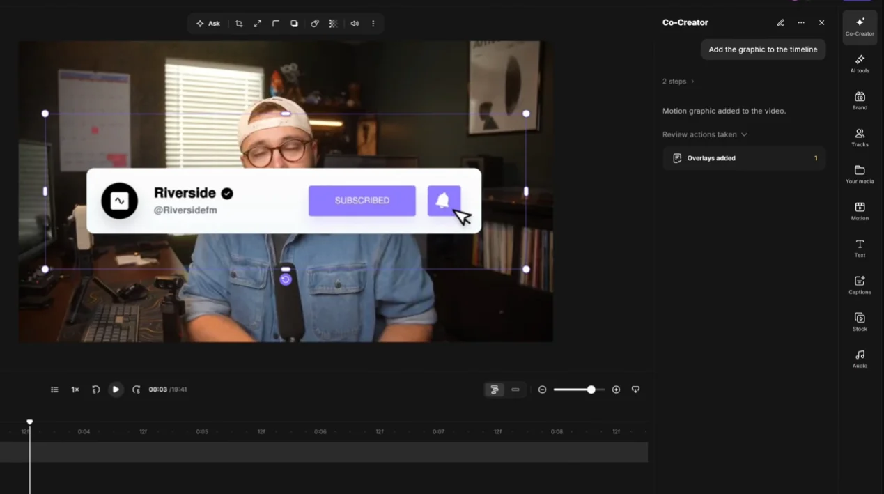 Adding a CTA with chat-based editing