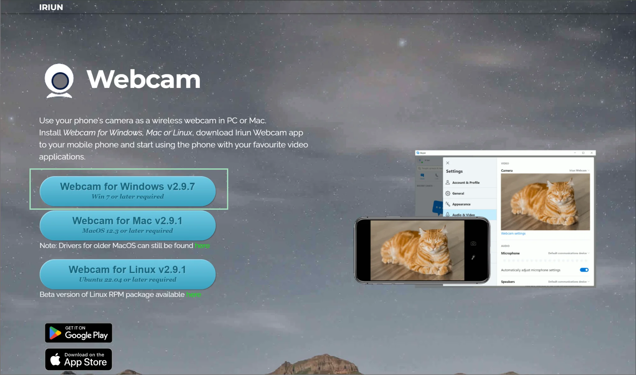 Iriun webcam software download