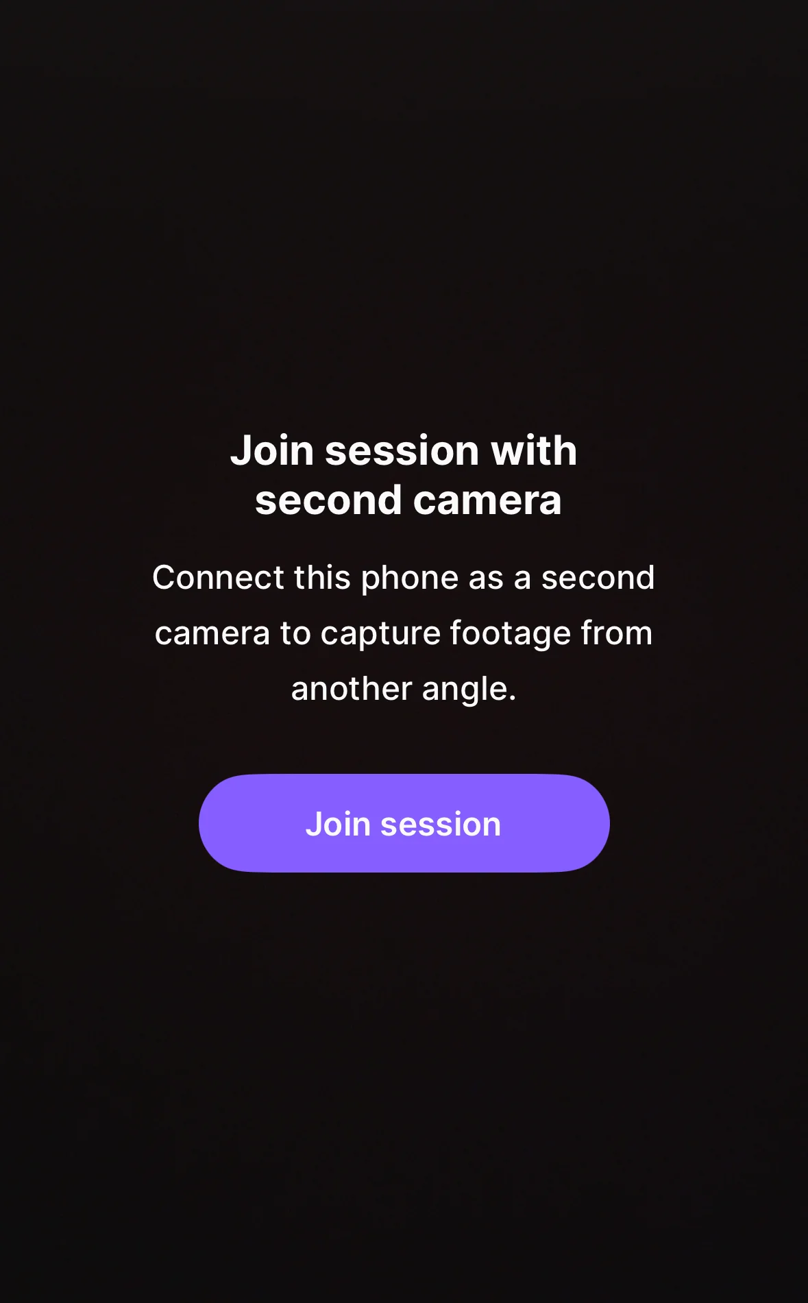Joining a session from the Riverside app