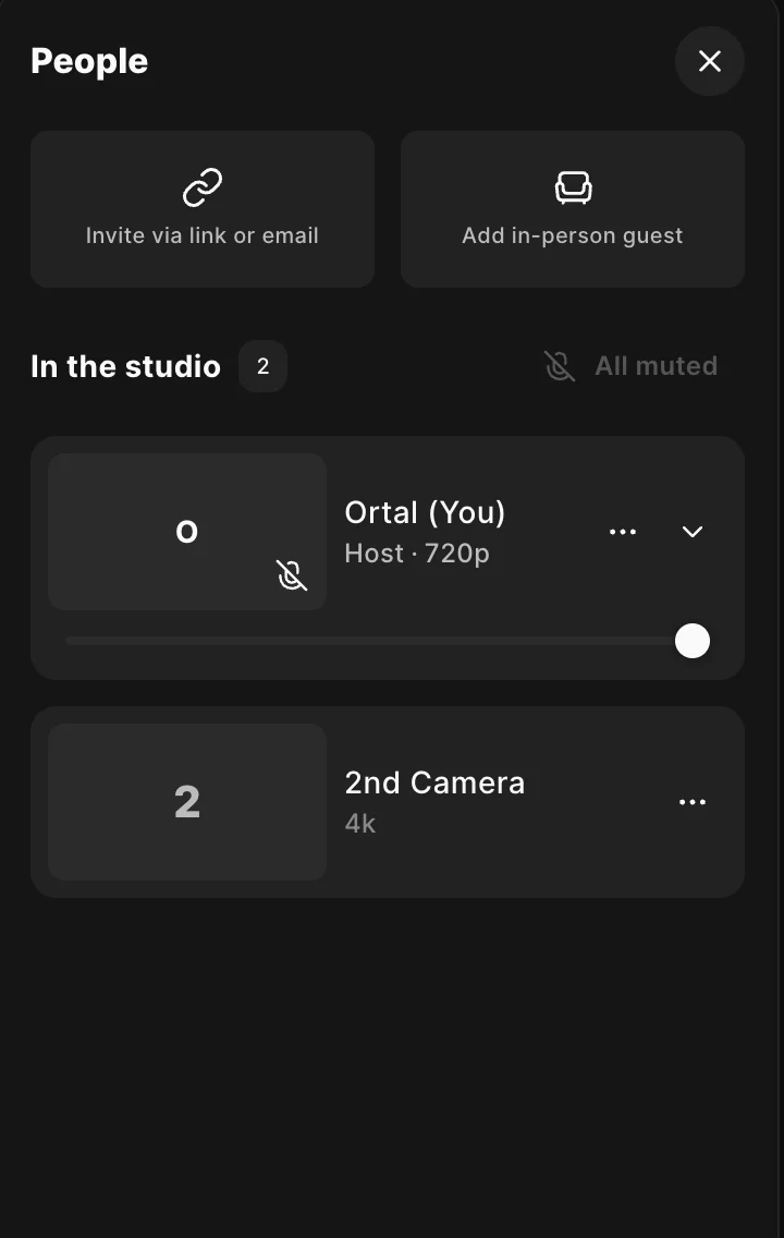 Connecting your iPhone as a secondary camera on Riverside