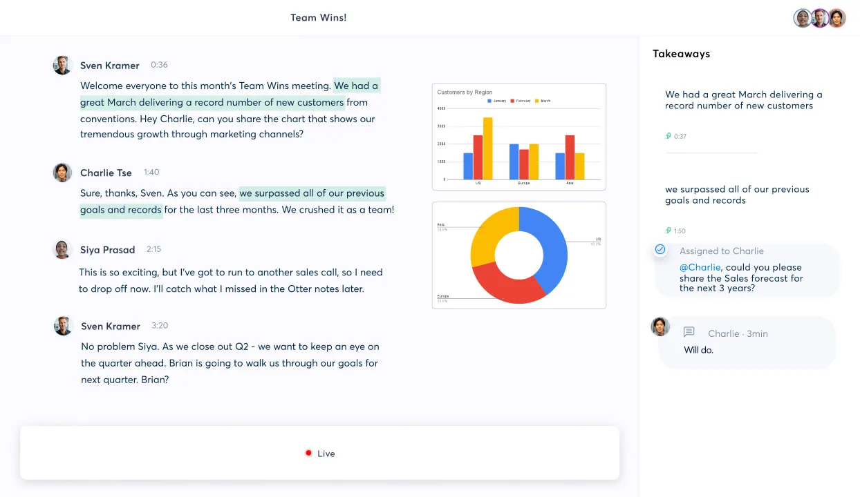 Otter.ai transcription software