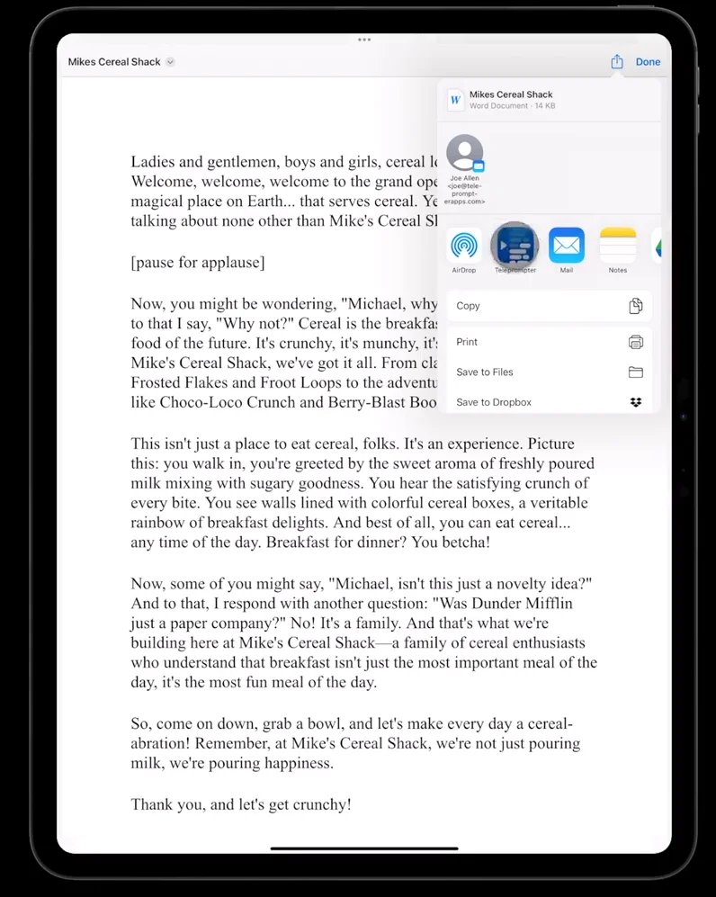 Teleprompter Pro