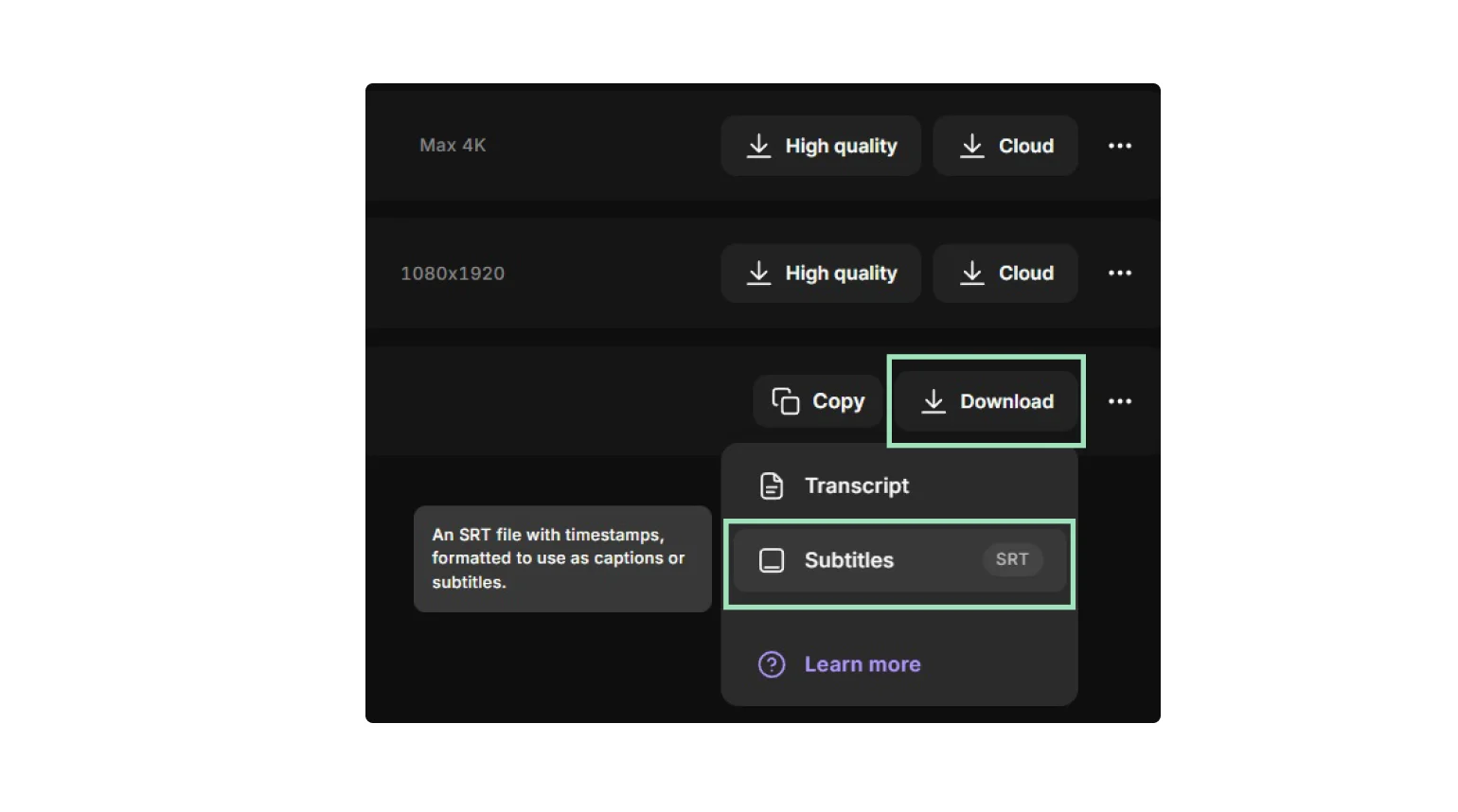 Downloading subs on Riverside