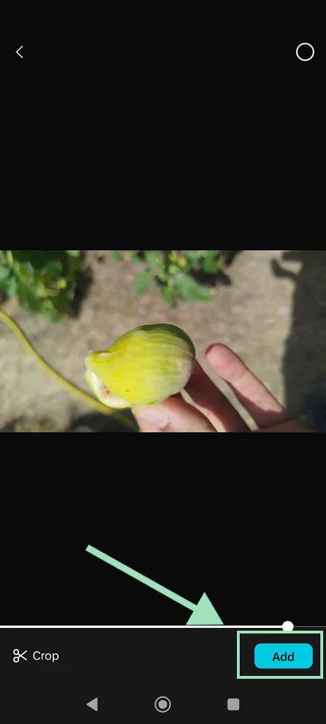 Adding a video to be captioned on CapCut