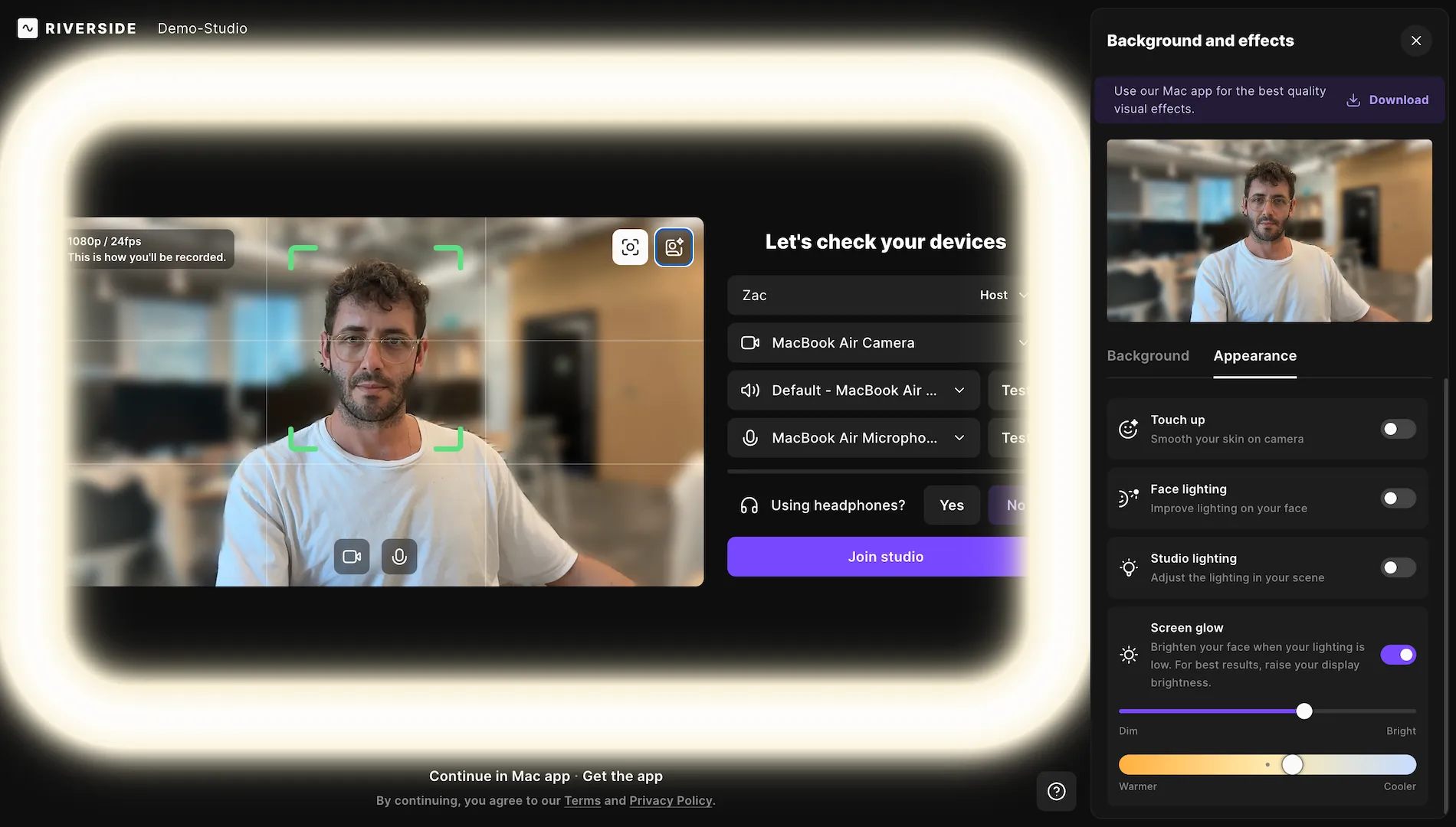 Get camera ready before you record