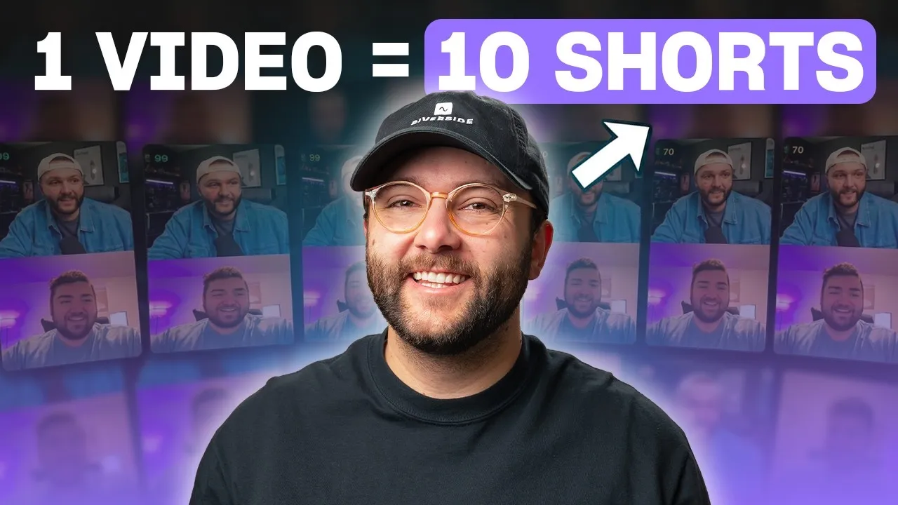 Turn videos into shorts in seconds with Riverside
