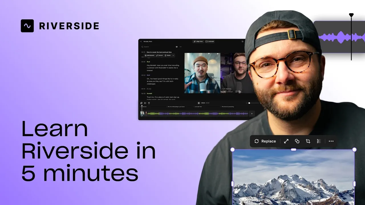 5-min guide to recording and editing on Riverside