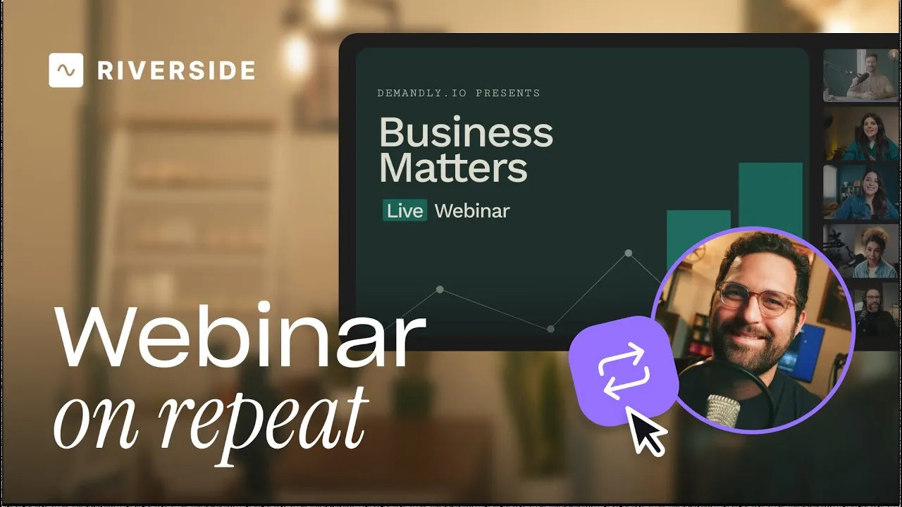 How to schedule recurring webinars on Riverside