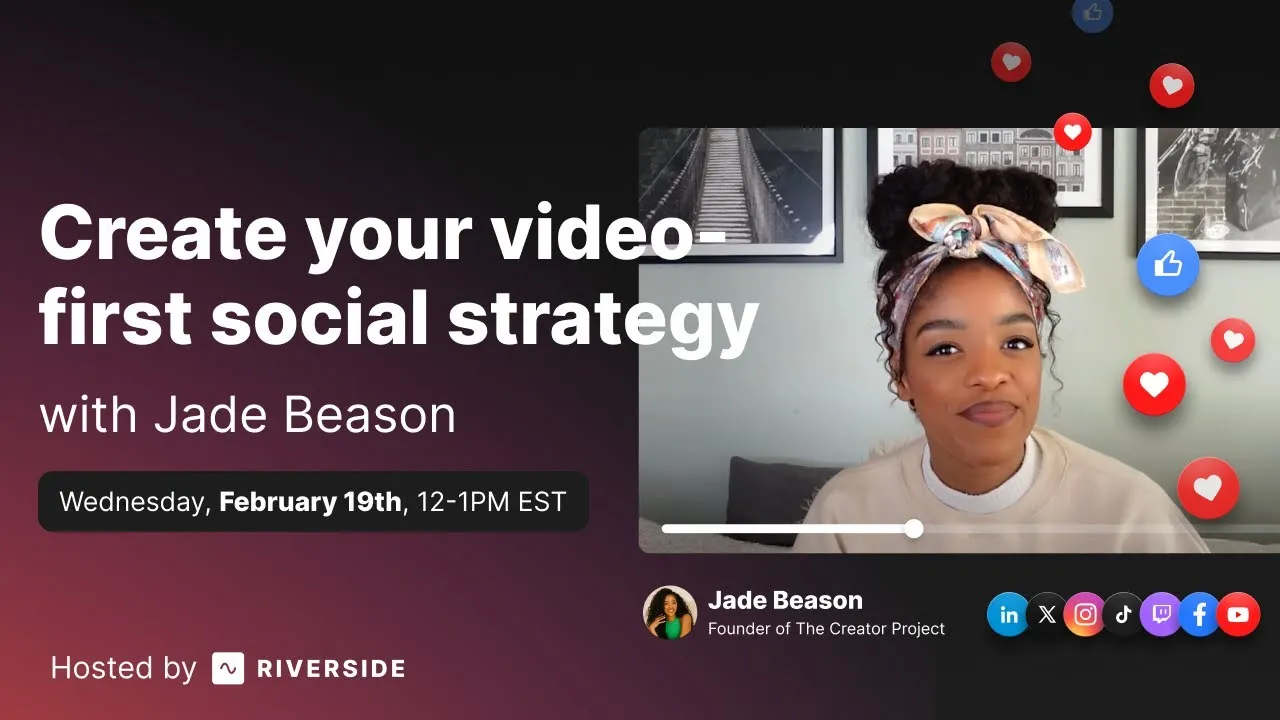 Live workshop: Create your video-first social media strategy