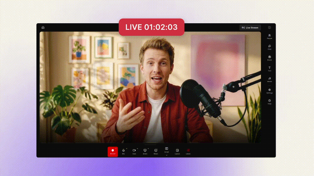 Live captions for webinars and live streams