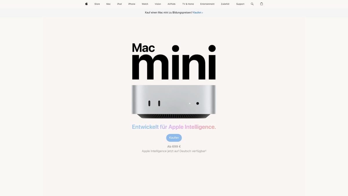 9 Unverzichtbare Geräte Von Apple Für 2025 - Mac mini M5 (2025)