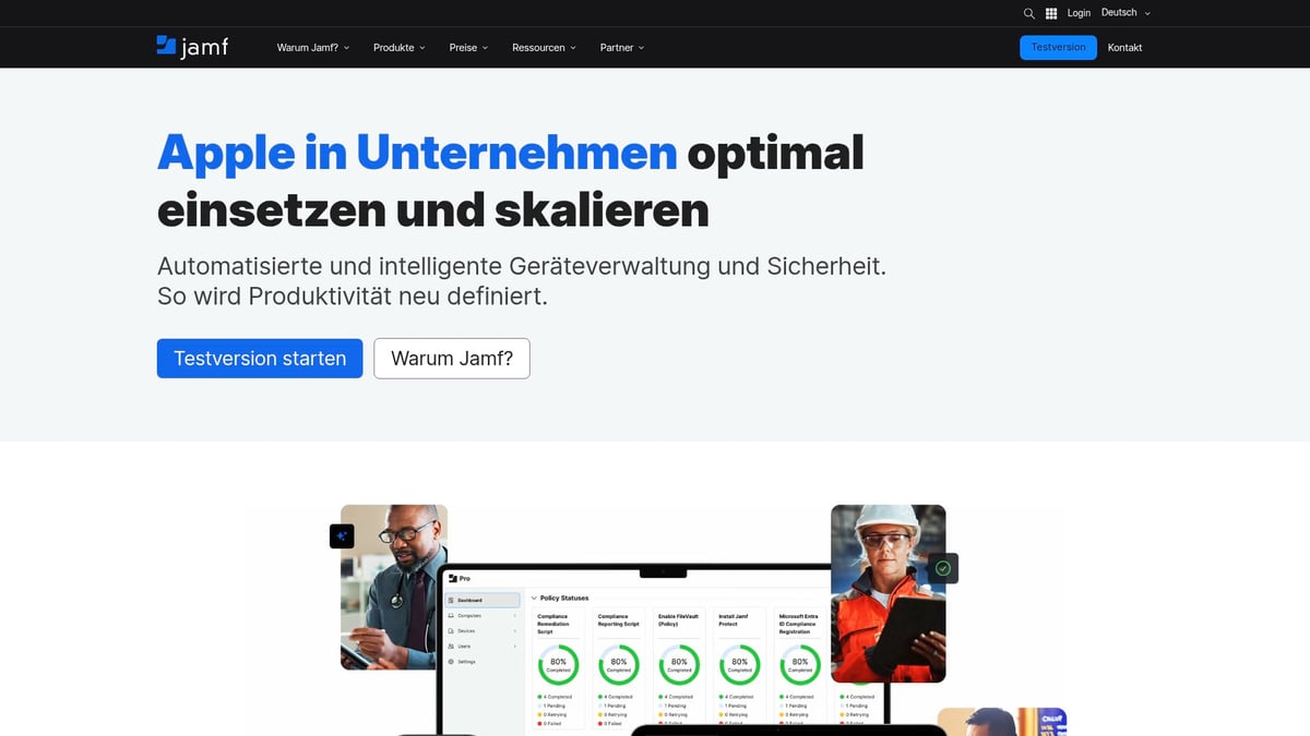 7 Must-Have Tools Apple Nutzer 2025 Kennen Sollten - JAMF Pro – Zentrale Geräteverwaltung für Unternehmen