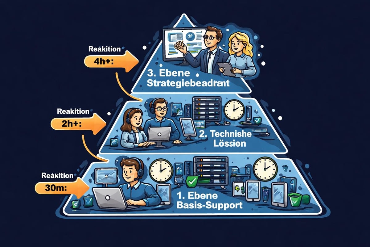 Helpdesk support tiers