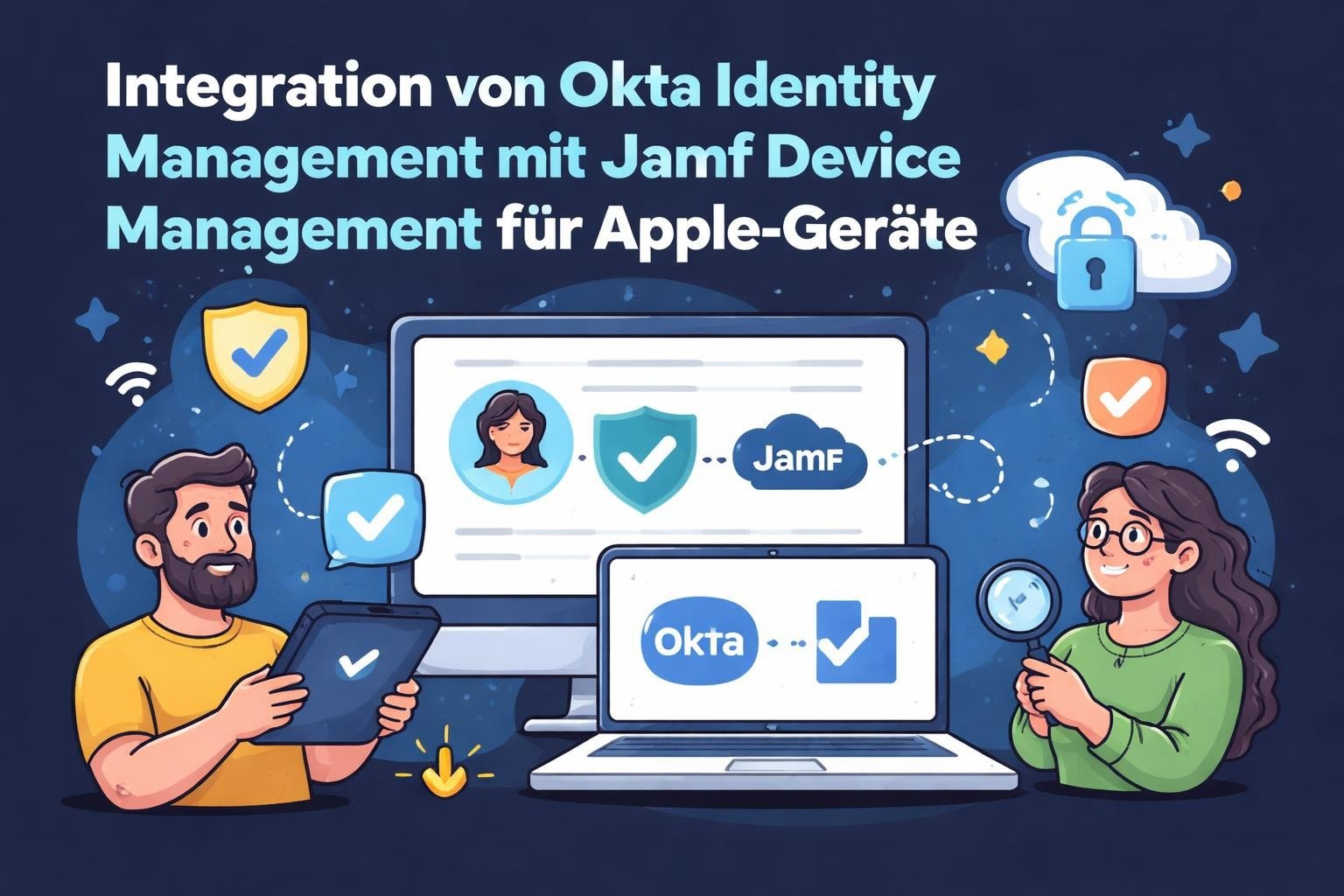 Okta mit Jamf: Identitätsmanagement für Apple-Geräte