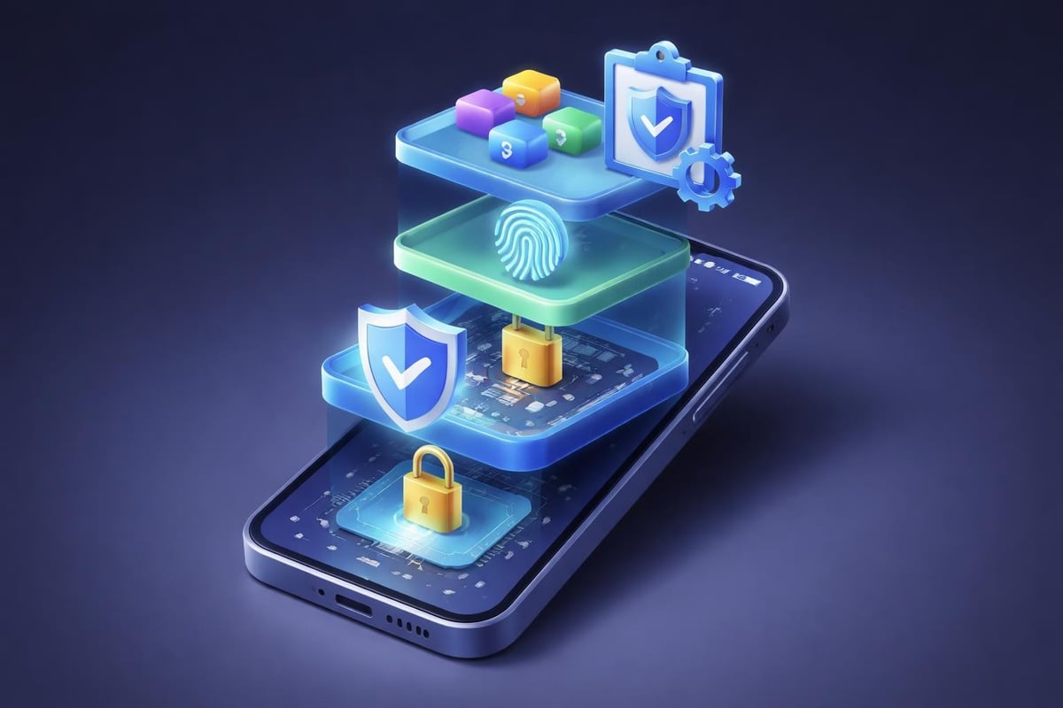 Sicherheitsebenen moderne Smartphones