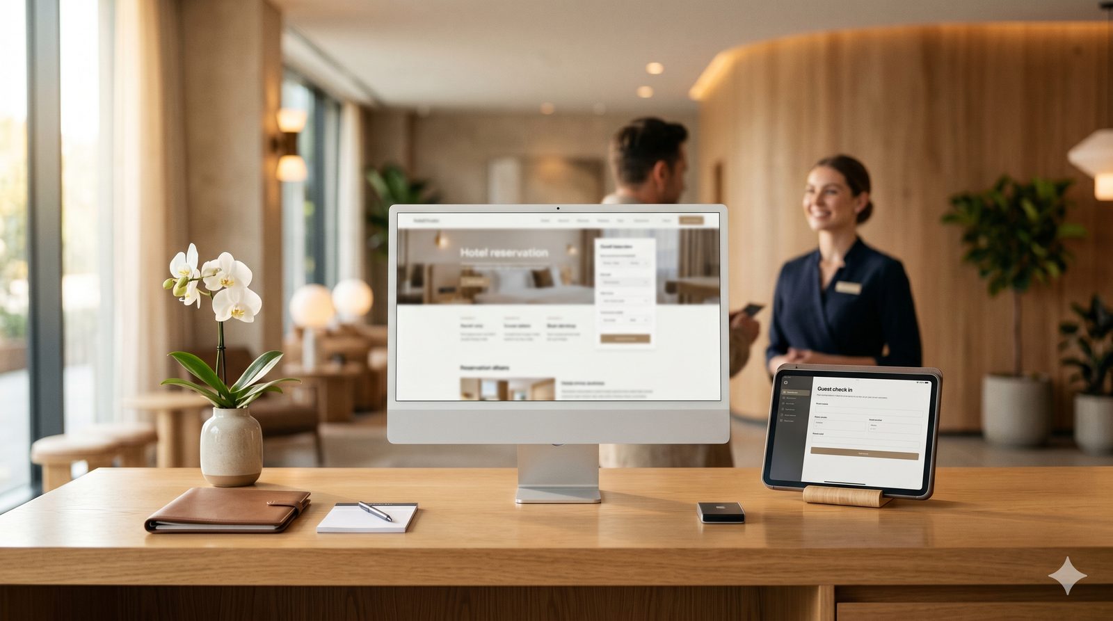 Front-Desk-IT und verwaltete Geräte für Hotels