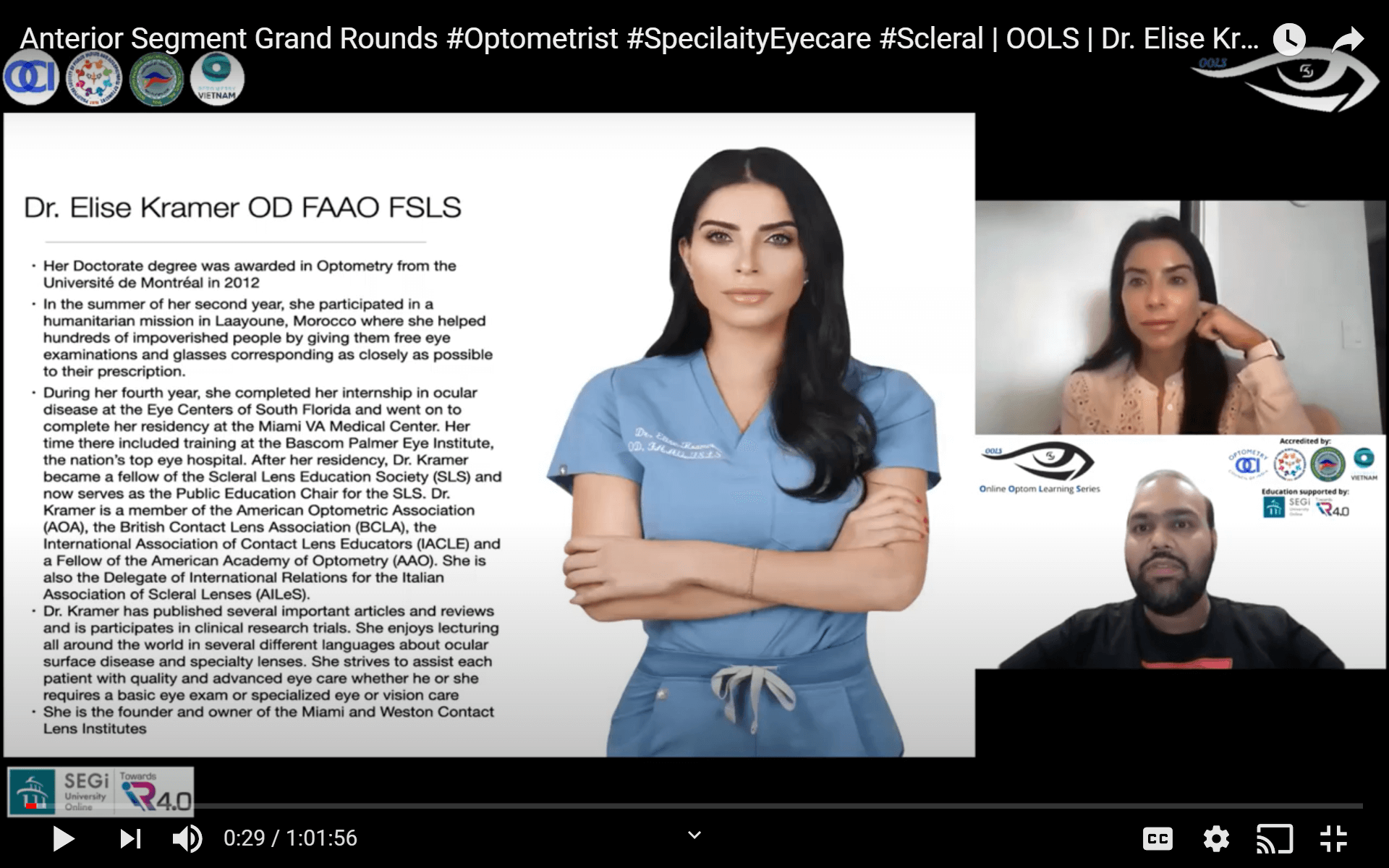 Anterior Segment Grand Rounds | OOLS | Dr. Elise Kramer
