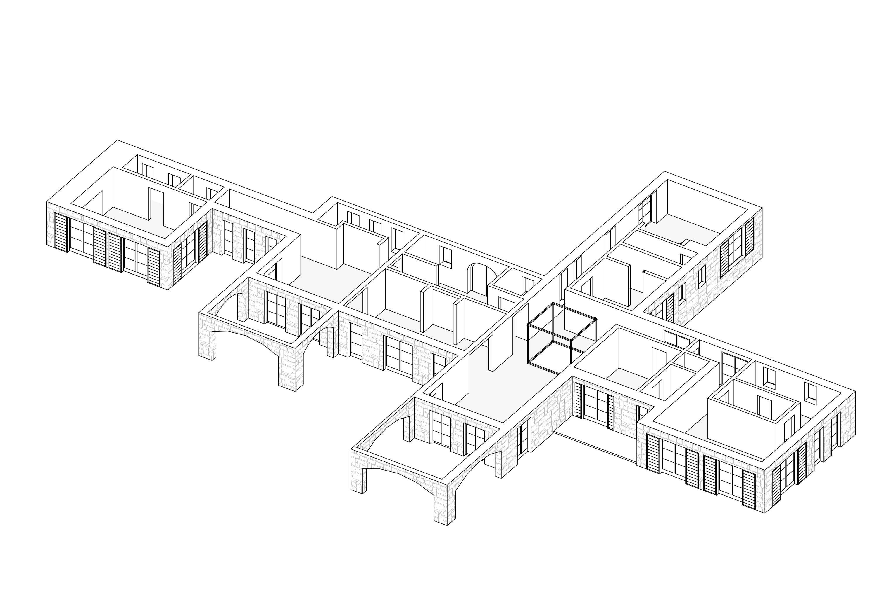 Anjora Design Moscari Campanet Finca Design Planung Axonometrie EG