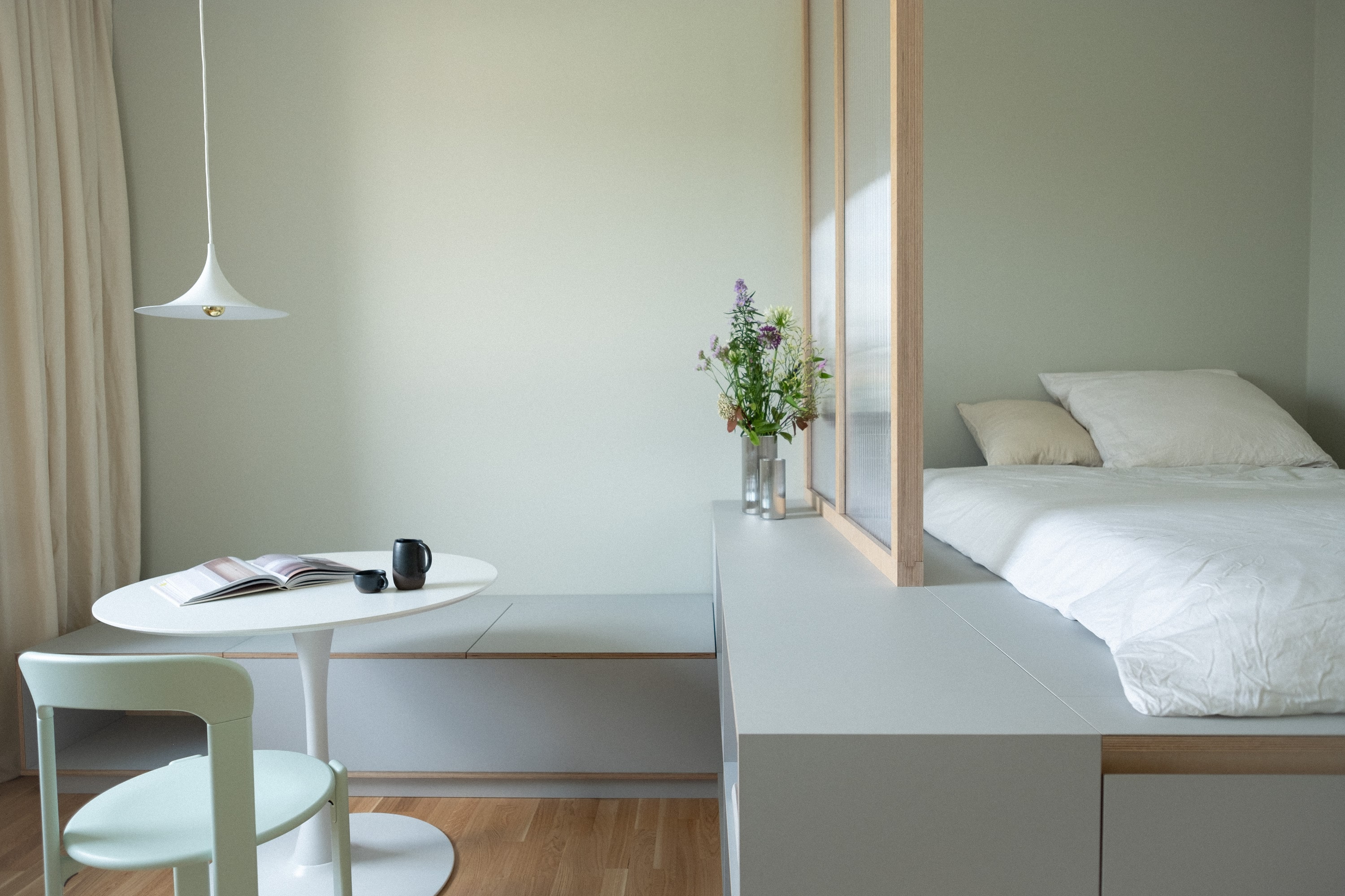 Anjora Design Interior Design Neubau Berlin Charlottenburg Einbau Wohnen Mini Apartment