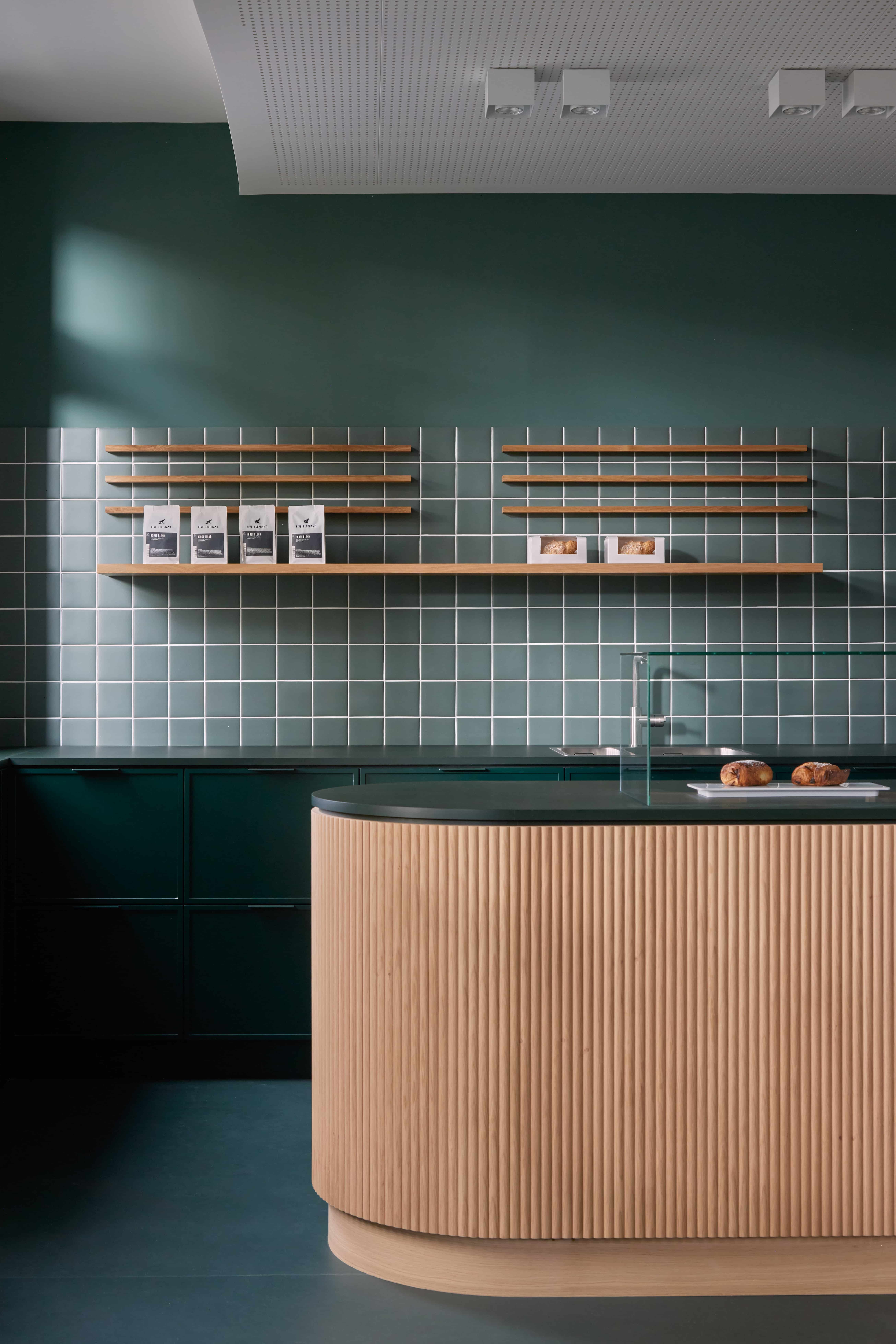 Anjora Design Pears Jüdischer Campus Berlin Detail Interior Design Cafe Bar tresen
