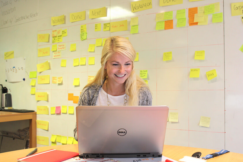 Product Designer bei der Arbeit