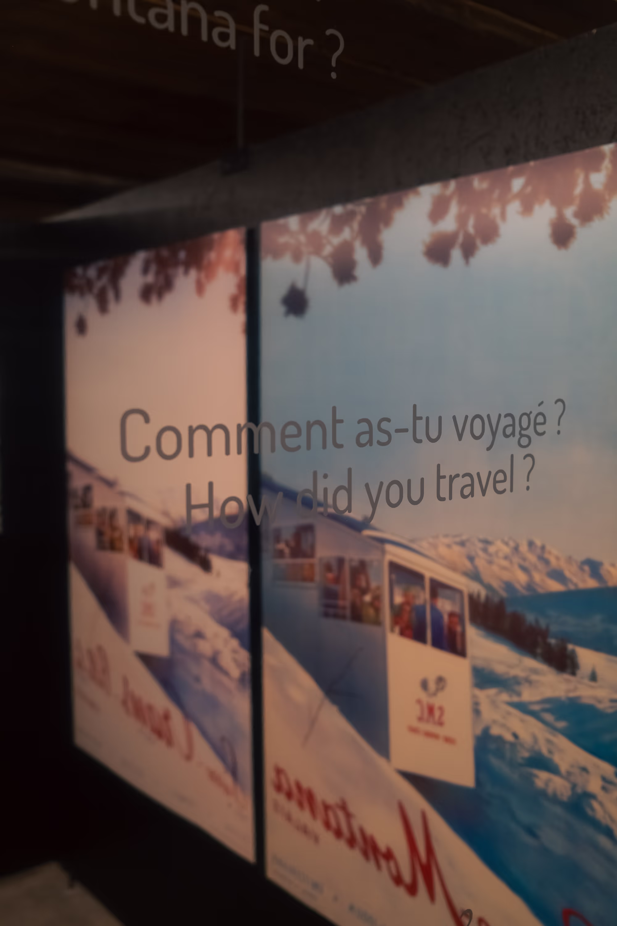 Photo de la scénographie pour l'écomusée de Colombire