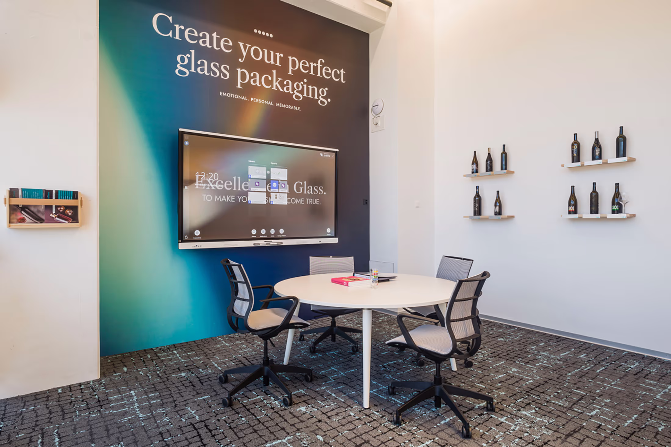 Photo de la scénographie réalisée pour Univerre