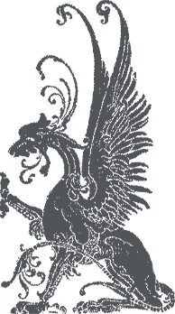 Decorative medieval dragon icon