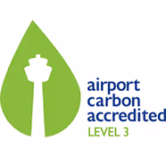 Logo airport carbon accredited - level 3