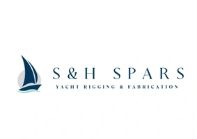 S&H Spars logo – Yacht rigging and fabrication client supported by Lynk Global