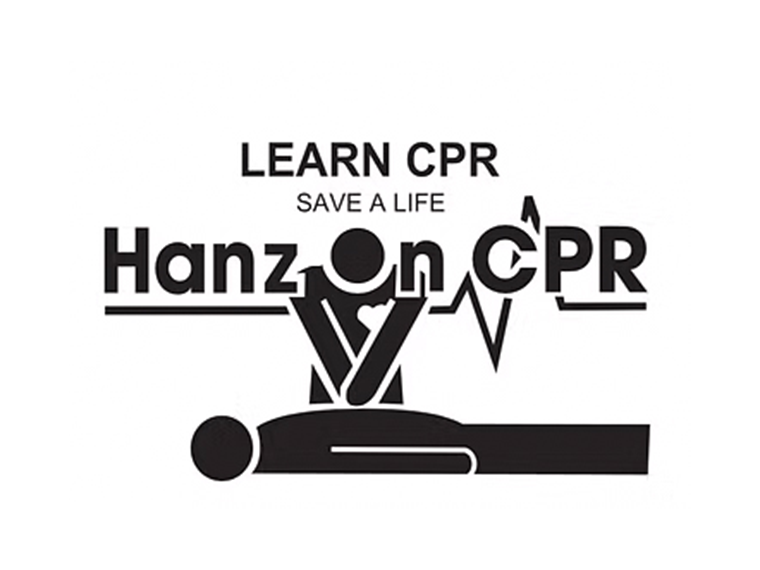 Learn CPR Save A Life Hanz On CPR Logo