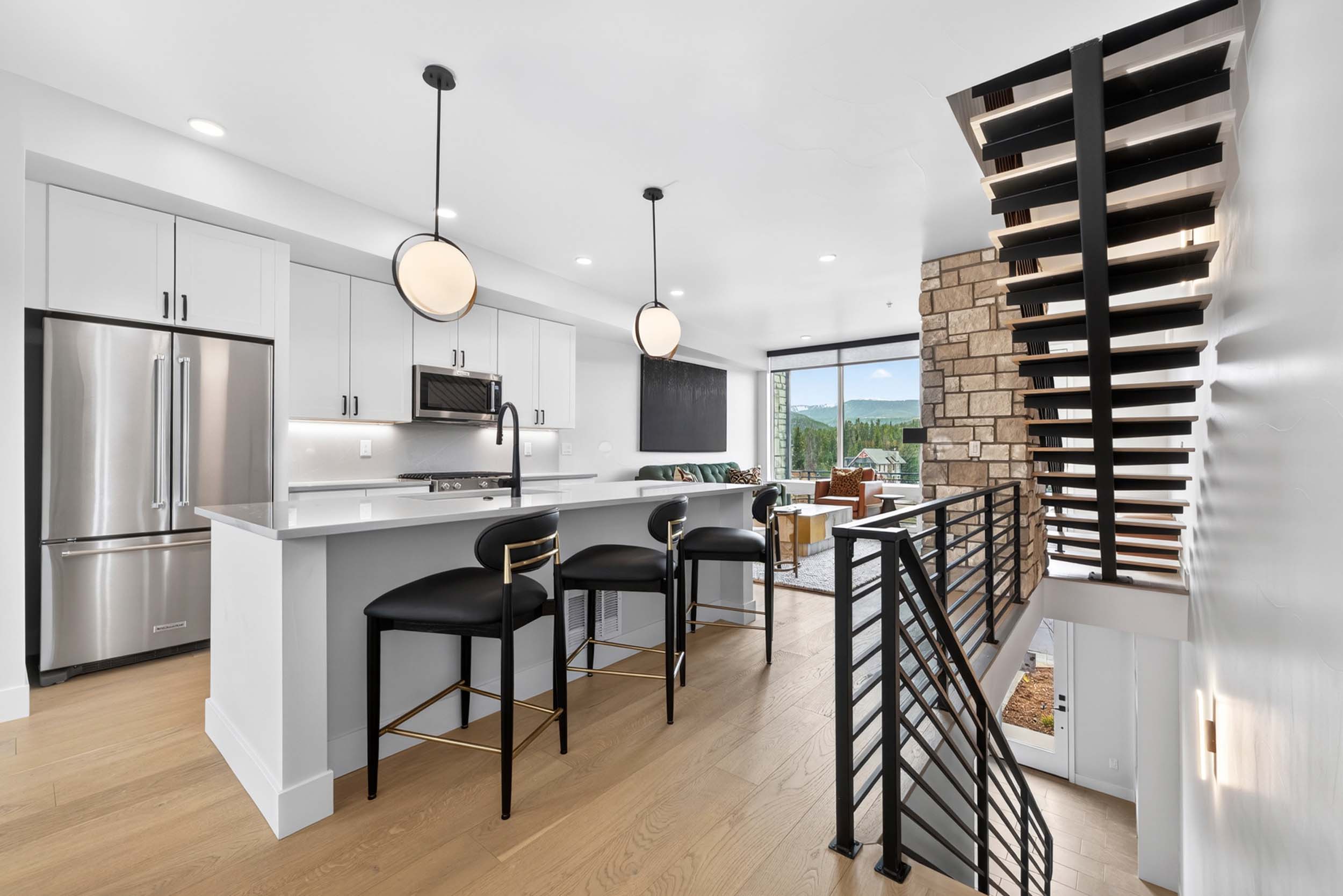 Cozy kitchen entry of 60 Wheeler Road in Winter Park, Colorado
