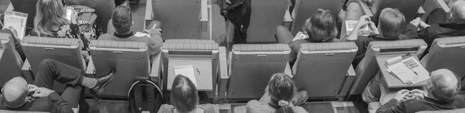 attendants seated in chairs