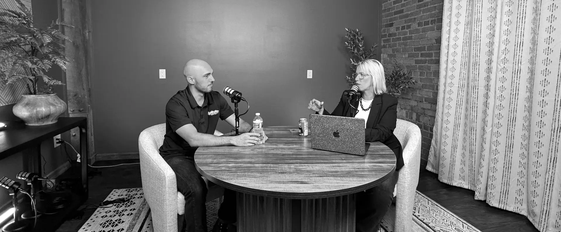 torch talk podcast studio with guest
