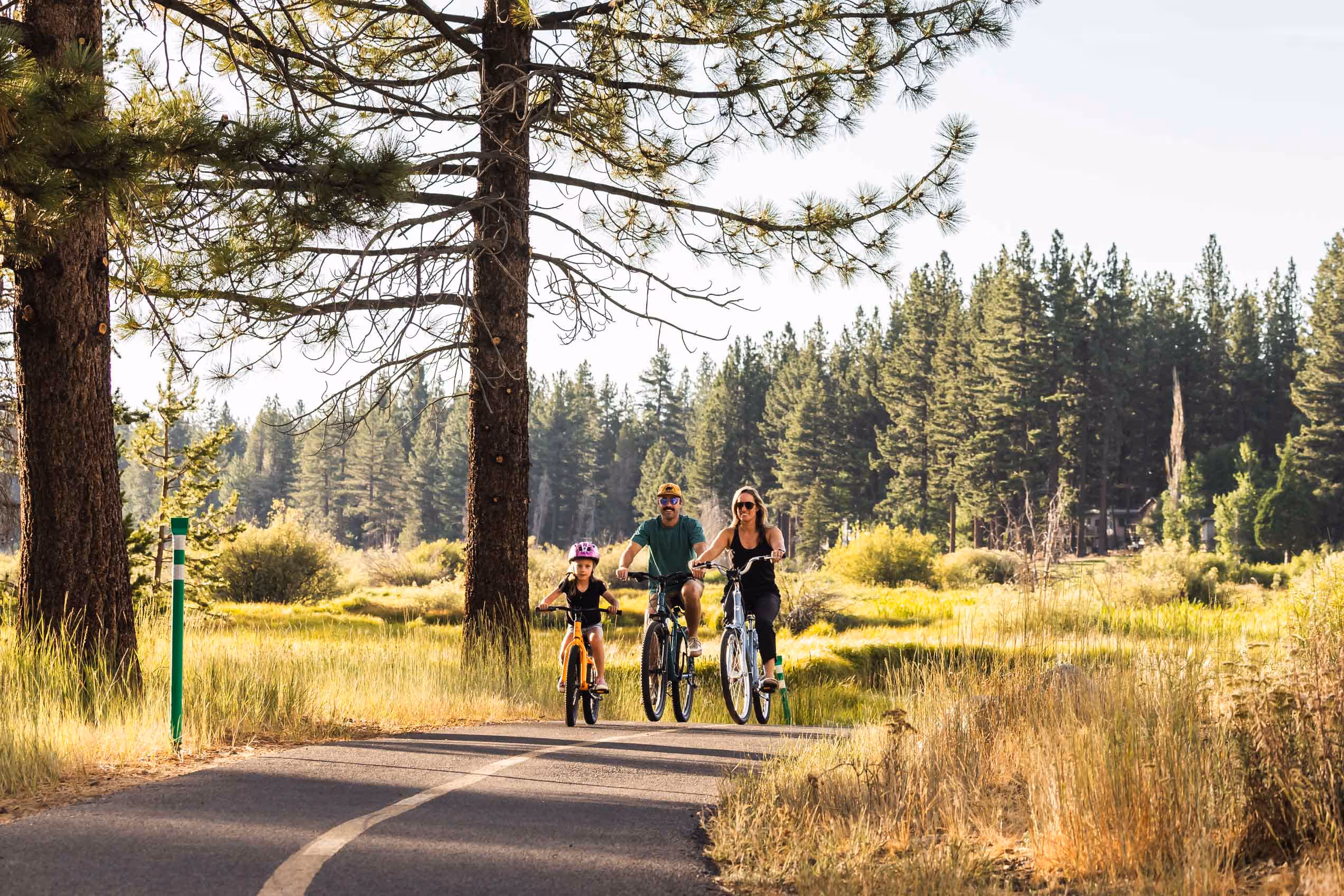 Dad leads the family with ease on his Fat Tire Bike