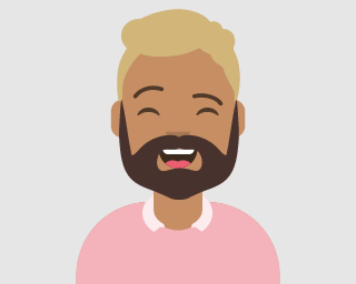 Cartoon avatar illustration of David, Customer Service Associate at Tahoe Bike Company