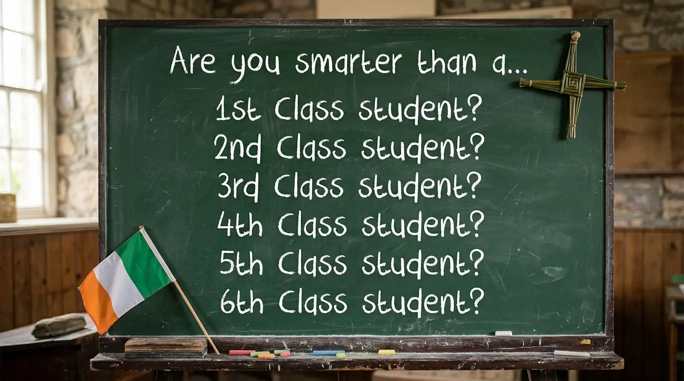Are you smarter than a 1st to 6th class student? Irish primary school quiz