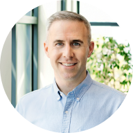 A brightly lit headshot of Jake Trowbridge